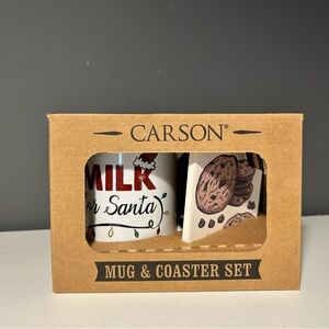 Carson Santa Mug & Cookie Coaster Set